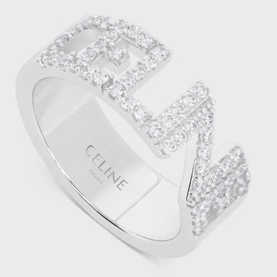 celine ring silver|authentic celine rings.